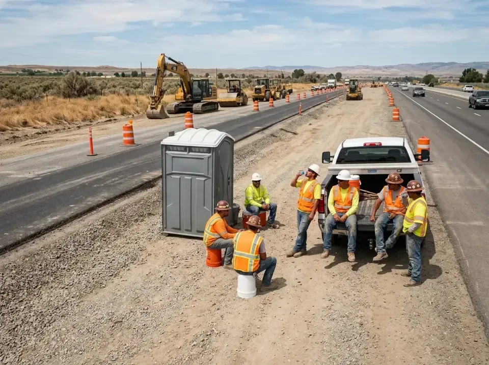 highway-road-construction-crew-007 — frequently asked questions, Porta Potty and Restroom Rentals in Sandy, OR